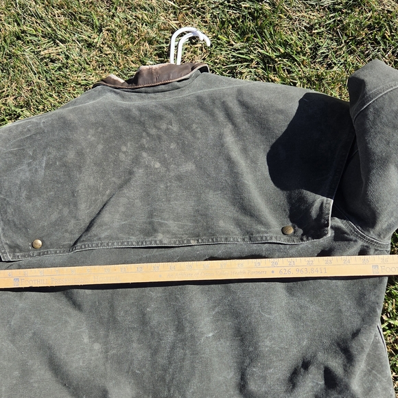 Carhartt C70 Sherpa Lined Jacket  XL Mens Green Canvas Duster Chore Barn USA - Picture 5 of 15